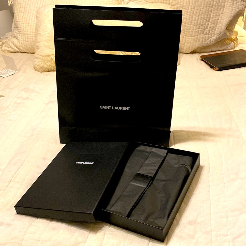 Yves Saint Laurent box and bag, authentic